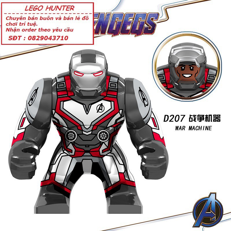 Lego Marvel Bigfig Superheroes nhân vật War machine D 207