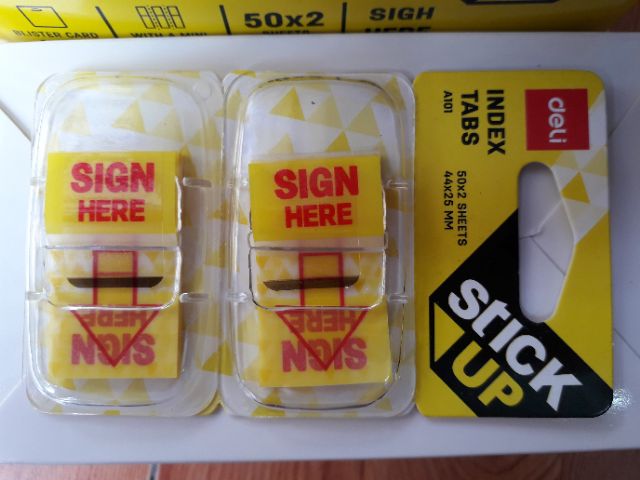 Tích ký Signhere Deli A101 (100 tờ)