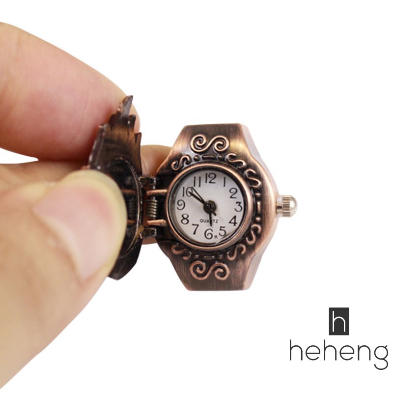 Nhẫn đồng hồ hoạ tiết đầu lâu phong cách vintage cho nam và nữ
