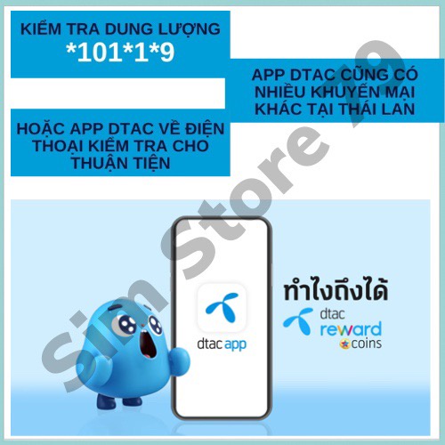 Sim du lịch thái lan 4G 5G không giới hạn data 50GB 10 ngày