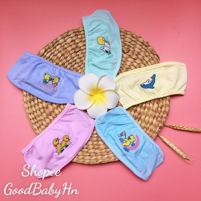 Che Thóp Mụ Cotton Mã Thêu Chất Đẹp Cho Bé ( Loại Dán )