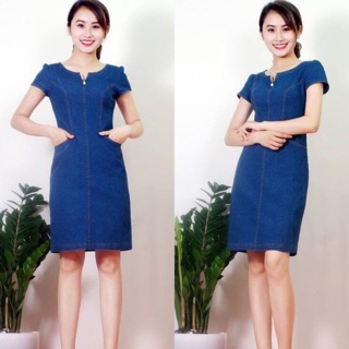 Đầm jean bò cao cấp V09