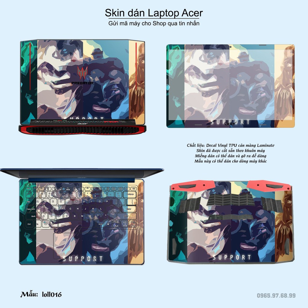 Skin dán Laptop Acer in hình Liên Minh Huyền Thoại _nhiều mẫu 2 (inbox mã máy cho Shop)