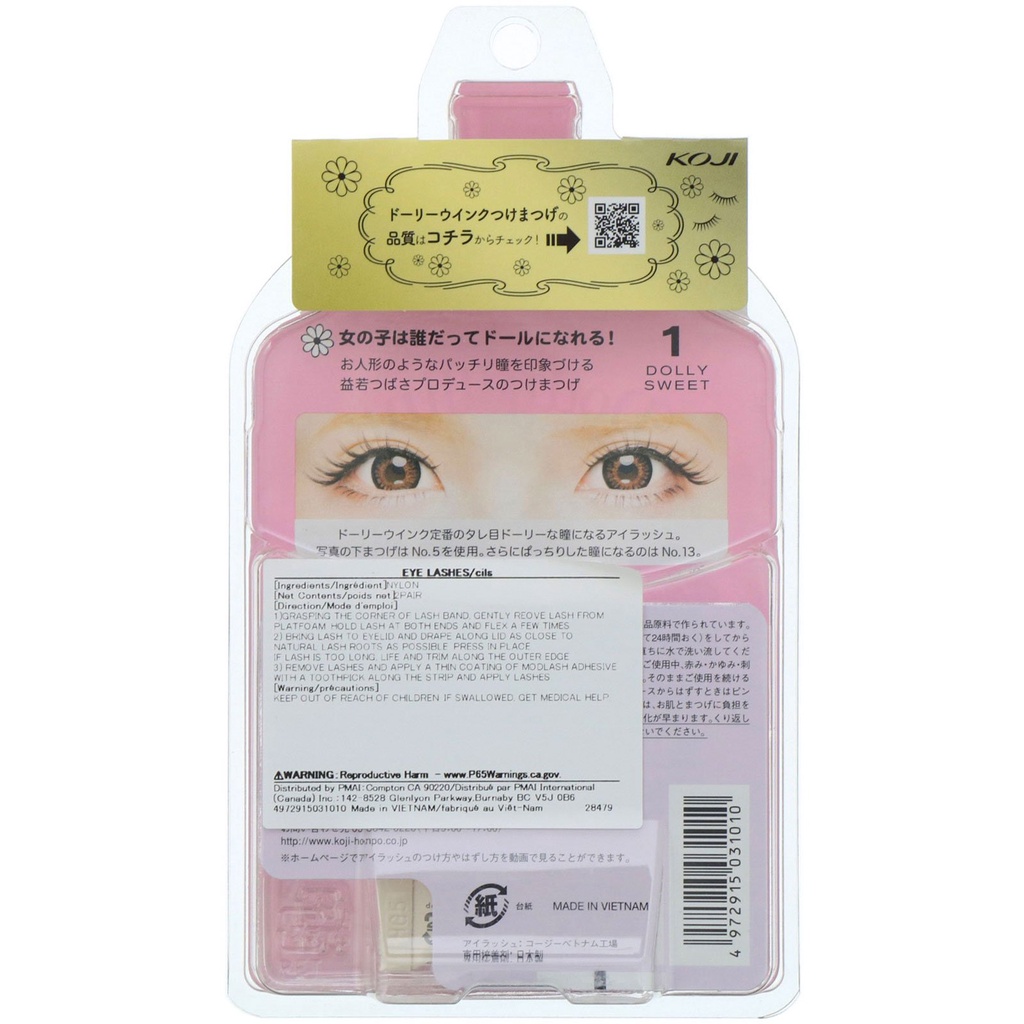 Mi giả Koji Dolly Wink 01 Dolly Sweet