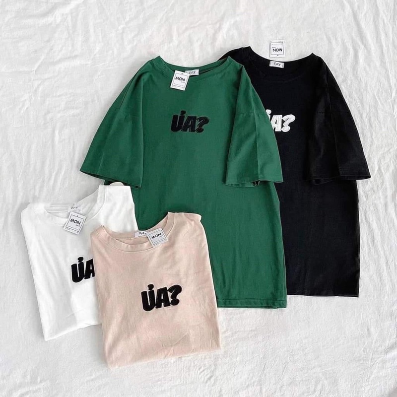 Áo thun cotton tay lỡ dáng rộng unisex - Ủa ?