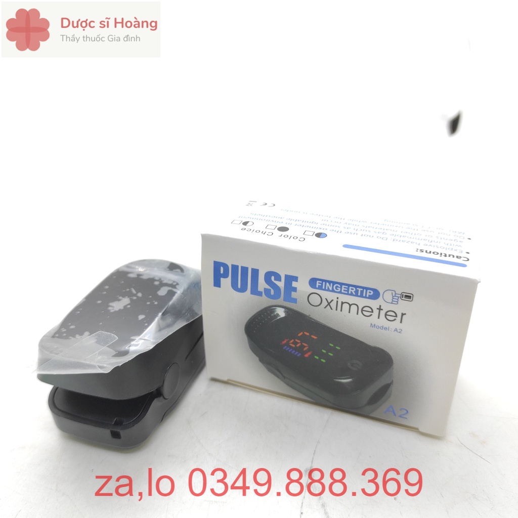 Máy Đo Nồng Độ Oxy Trong Máu &amp; Đo Nhịp Tim Cầm Tay A2 (Pulse Fingertip Oximeter)