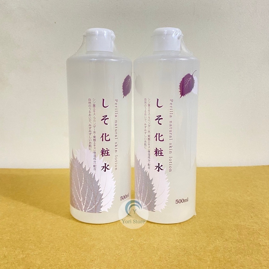 Nước hoa hồng lá tía tô Dokudami Perilla Natural 500ml Nhật Bản