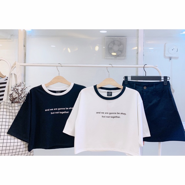 Áo Croptop Viền cổ