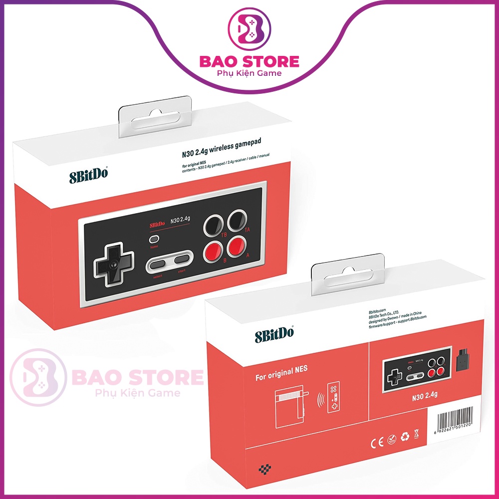 Tay cầm chơi game bluetooth 8Bitdo N30 cho Nintendo Switch