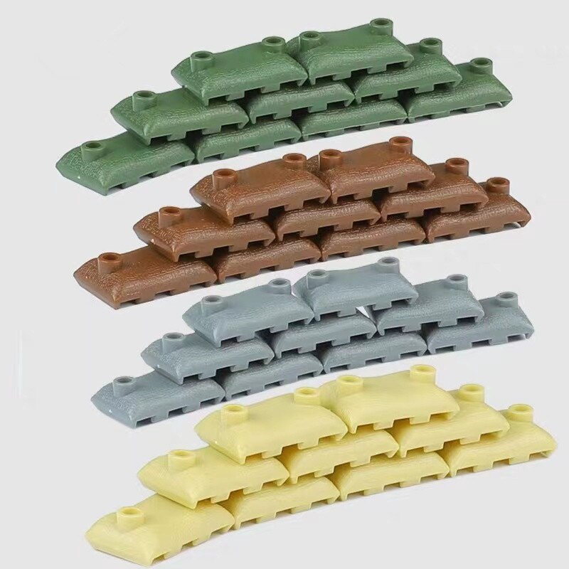 Bộ 50 / 100 Túi Cát Quân Đội WW2 Đồ Chơi Cho Bé MOC