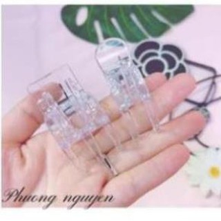 vỉ 12 KẸP TÓC CÀNG CUA TRONG SUỐT 3 RĂNG