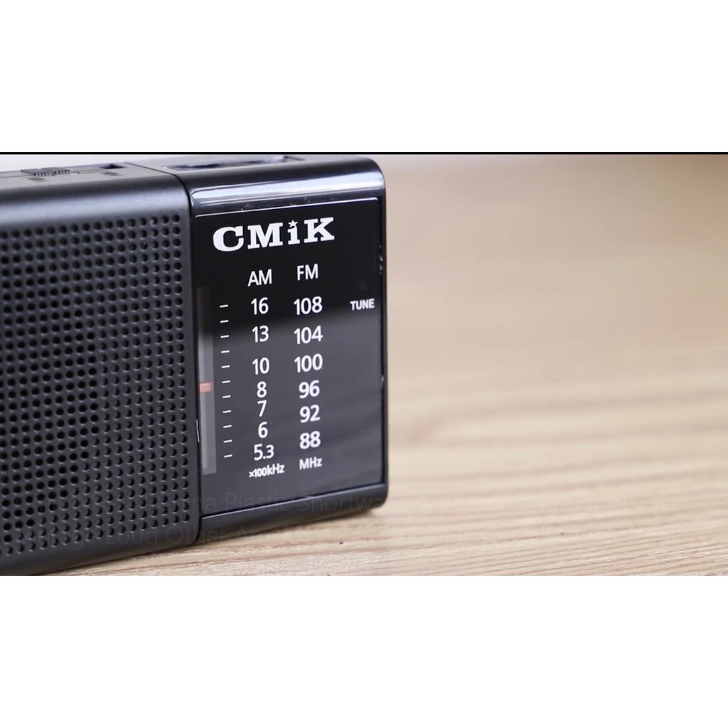 Đài radio CMIK 141 thiết kế nhỏ gọn, âm thanh sắc nét, màu sắc sang trọng -  Đài radio mini nghe FM, AM bắt sóng tốt