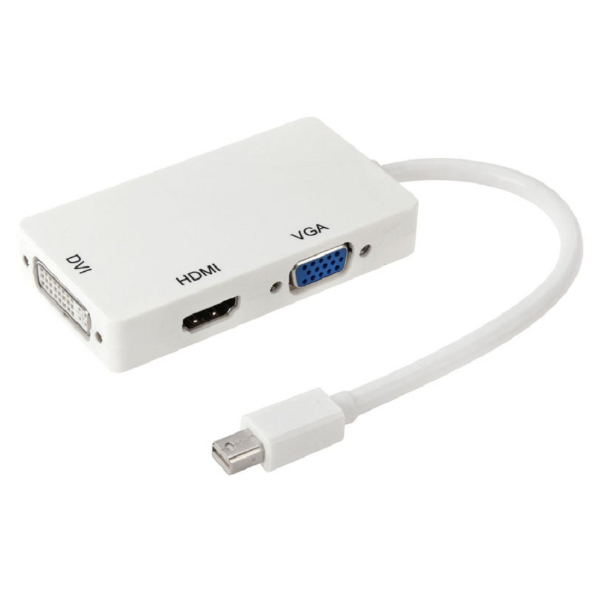 Cáp chuyển mini Displayport to HDMI + VGA + DVI