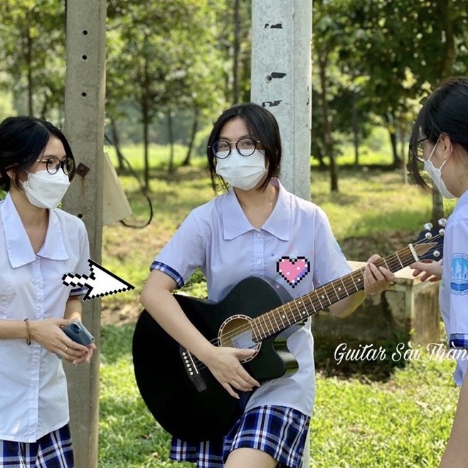 Đàn Guitar Acoustic Phiên Bản Nâng Cấp  Tặng 15 Món Phụ Kiện