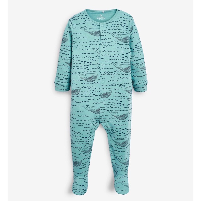 Body sleep suit next. - Body liền tất cho bé ( xanh cá 1m,3m,24m) form to