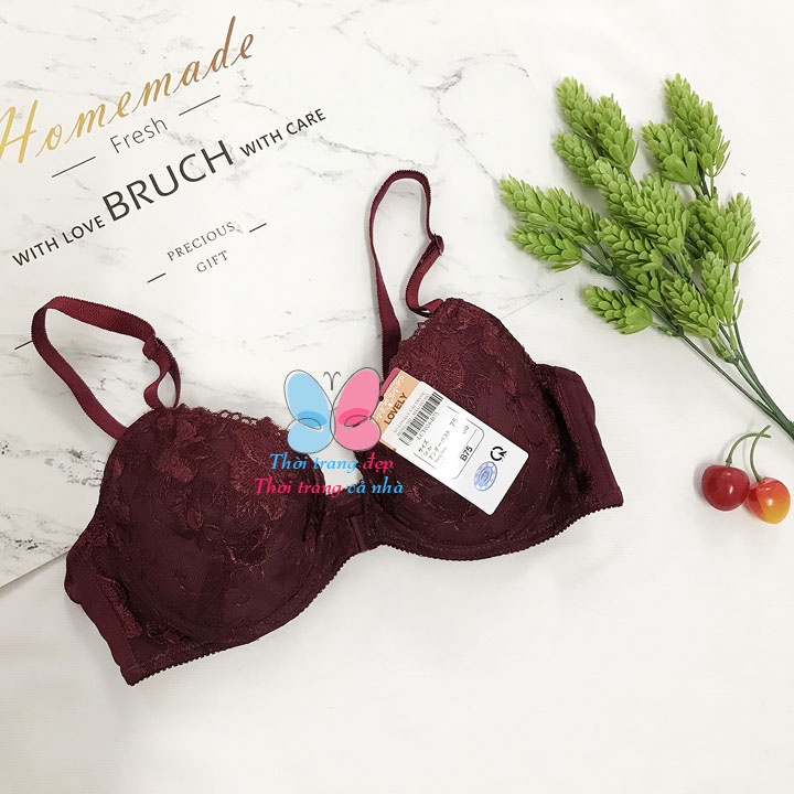 ÁO LÓT NỮ LOVELY CÀI TRƯỚC MỎNG REN KHÔNG MÚT CÓ GỌNG - AL002