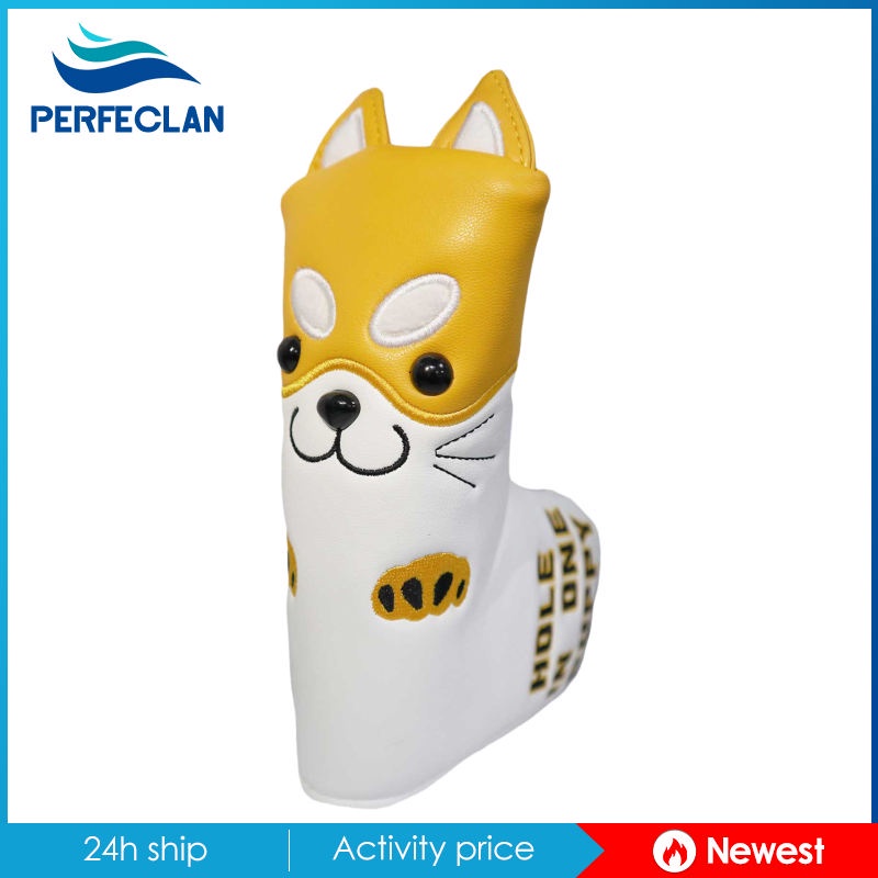 Vỏ Bọc Đầu Gậy Đánh Golf Bằng Da PU Chống Trượt Thêu Họa Tiết Dễ Thương