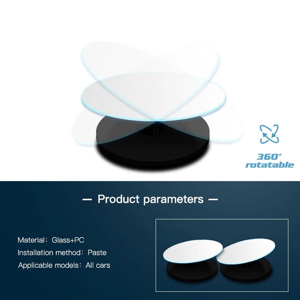 Gương Chiếu Hậu Aaron1 Góc Rộng Xoay 360 Độ Chống Điểm Mù Cho Xe Hơi