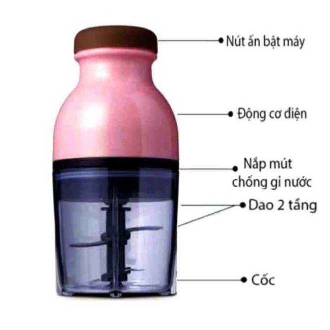 Máy Xay Đa Năng OSAKA Nắp ĐỒNG 2 Tầng Xay thịt, Nghiền Đá,Trộn Rau Củ Quả N in 1 [NẮP ĐỒNG]