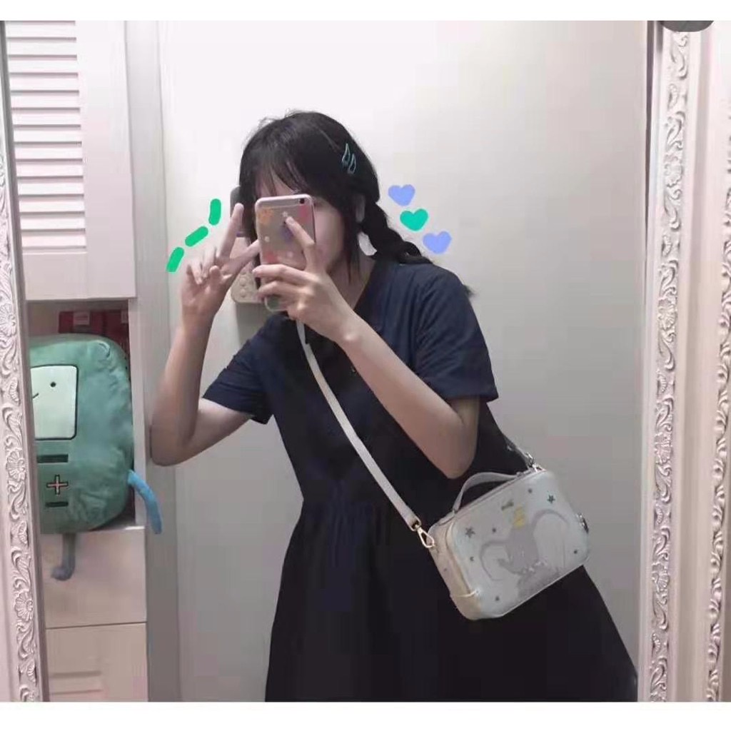 DISNEY Túi Đeo Chéo Hình Chuột Mickey / Gấu Pooh / Chuột Mickey Dễ Thương Cho Nữ