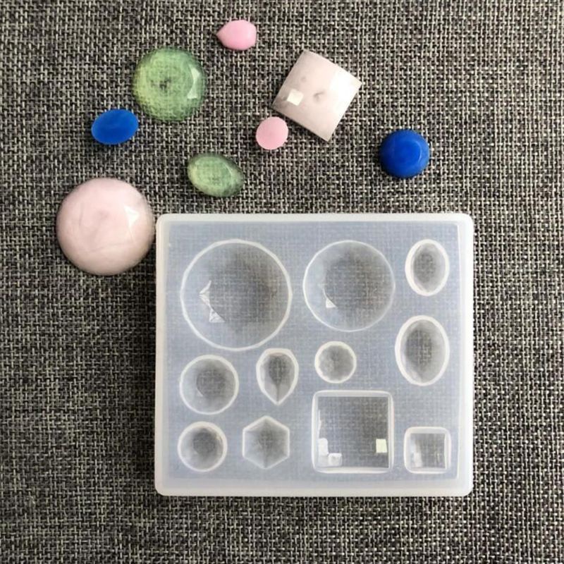 Khuôn Làm Mặt Trang Sức Hình Vuông/ Giọt Nước/ Giọt Nước Bằng Epoxy Resin DIY