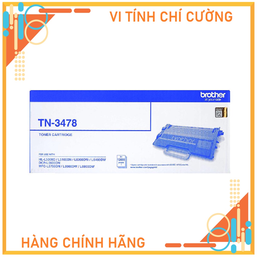 Mực in Brother TN-3478 dùng cho máy HL-L5000D, HL-L5100DN, HL-L6200DW, HL-L6400DW, MFC-L5700DN, MFC-L5900DW, MFC-L6900DW