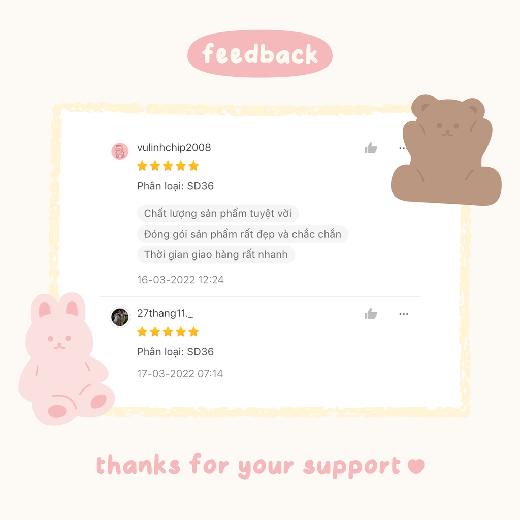 Deco sticker phong cách Hàn Quốc trang trí polaroid, toploader