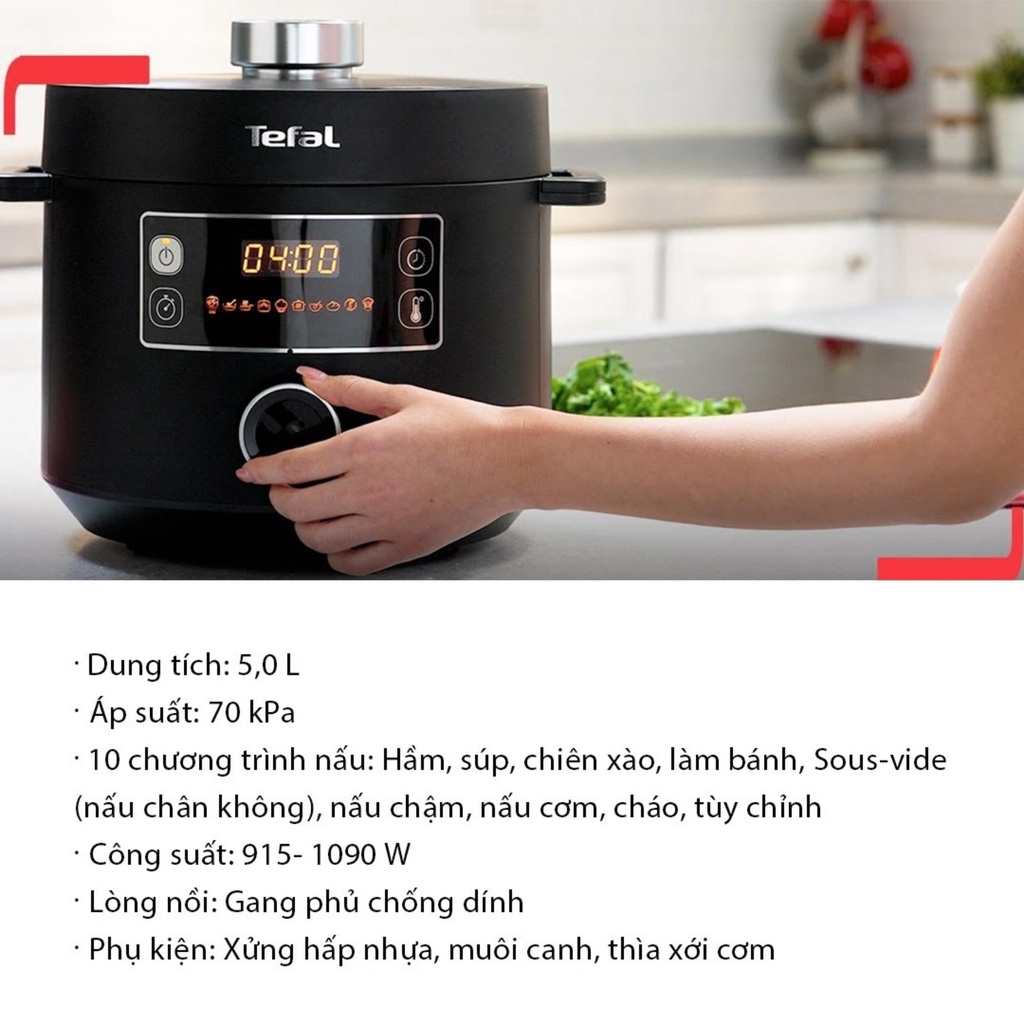 Nồi nấu đa năng Tefal CY754830 Turbo Cuisine 5,0 L