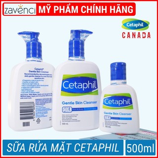 Sữa rửa mặt CETAPHIL Gentle Skin Cleanser Được Bác Sĩ Da Liễu Khuyên Dùng (Date mới 500ml)