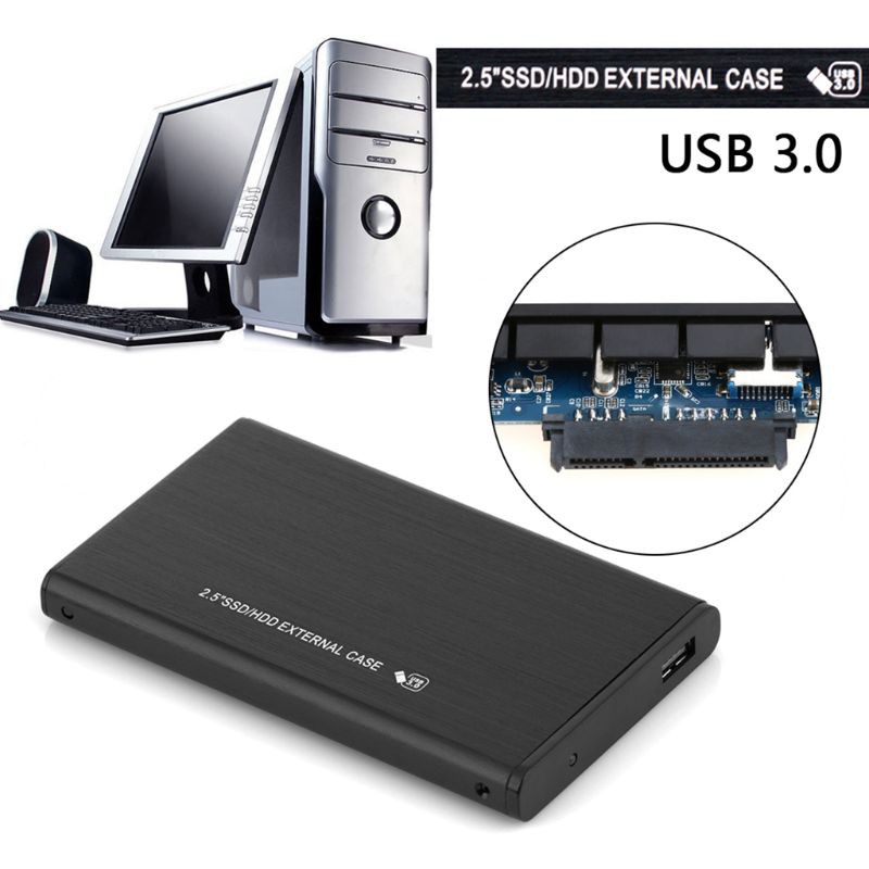 Hộp Đựng Ổ Cứng Ngoài 2.5 Inch Sata Usb 3.0 Bằng Hợp Kim Nhôm | BigBuy360 - bigbuy360.vn