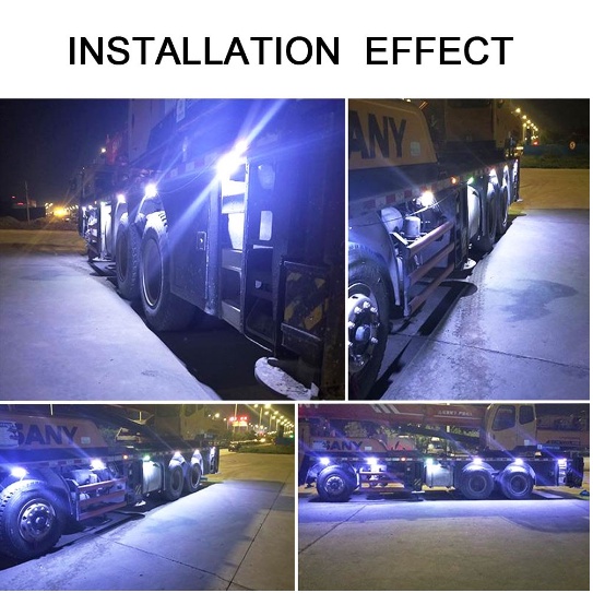 Đèn LED 24V gắn bên hông xe tải chống thấm nước sử dụng tiện lợi