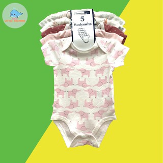 [SALE] Set 5 Bộ Body Suit Cộc Tay Cho Bé Gái Hàng Cotton Xuất Khẩu Mềm Mịn Cực Đẹp DPbody03