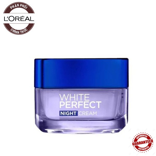 Kem Dưỡng Trắng, Đều Màu Da Ban Đêm L'Oreal White Perfect Night Cream 50ml