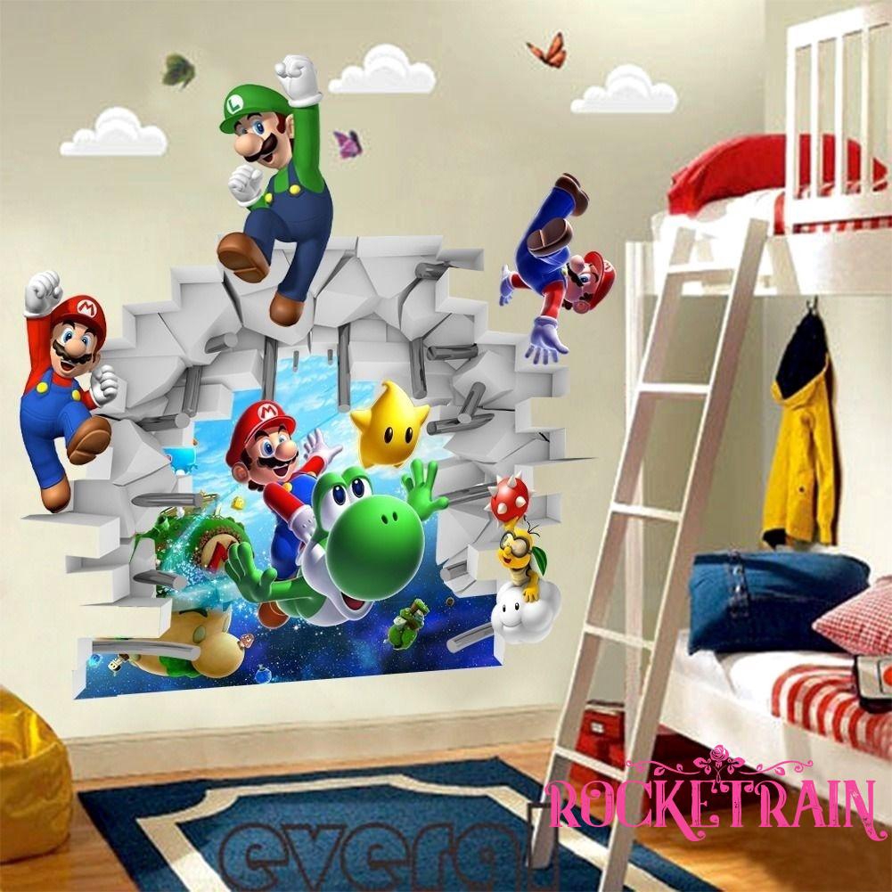 Miếng dán tường hình trò chơi Super Mario