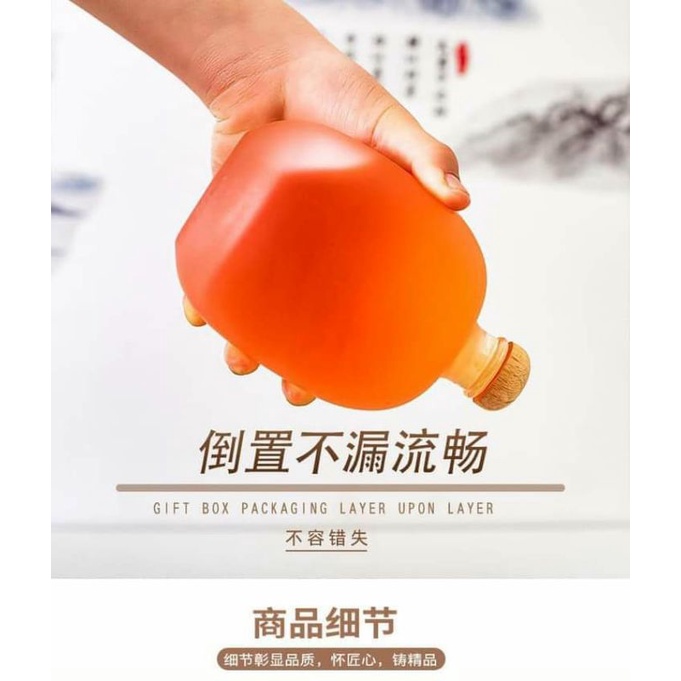 SET 2 BÌNH THỦY TINH ĐỰNG RƯỢU, MẬT ONG