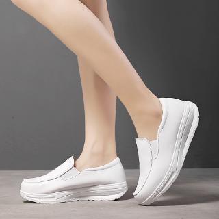 Giày Lười Da Đế Độn Size 35-41 Cho Nữ