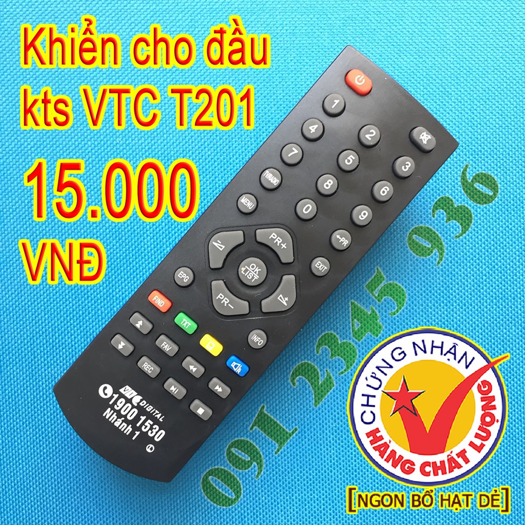 Điều khiển VTC-T201 cho đầu kỹ thuật số VTC19001530