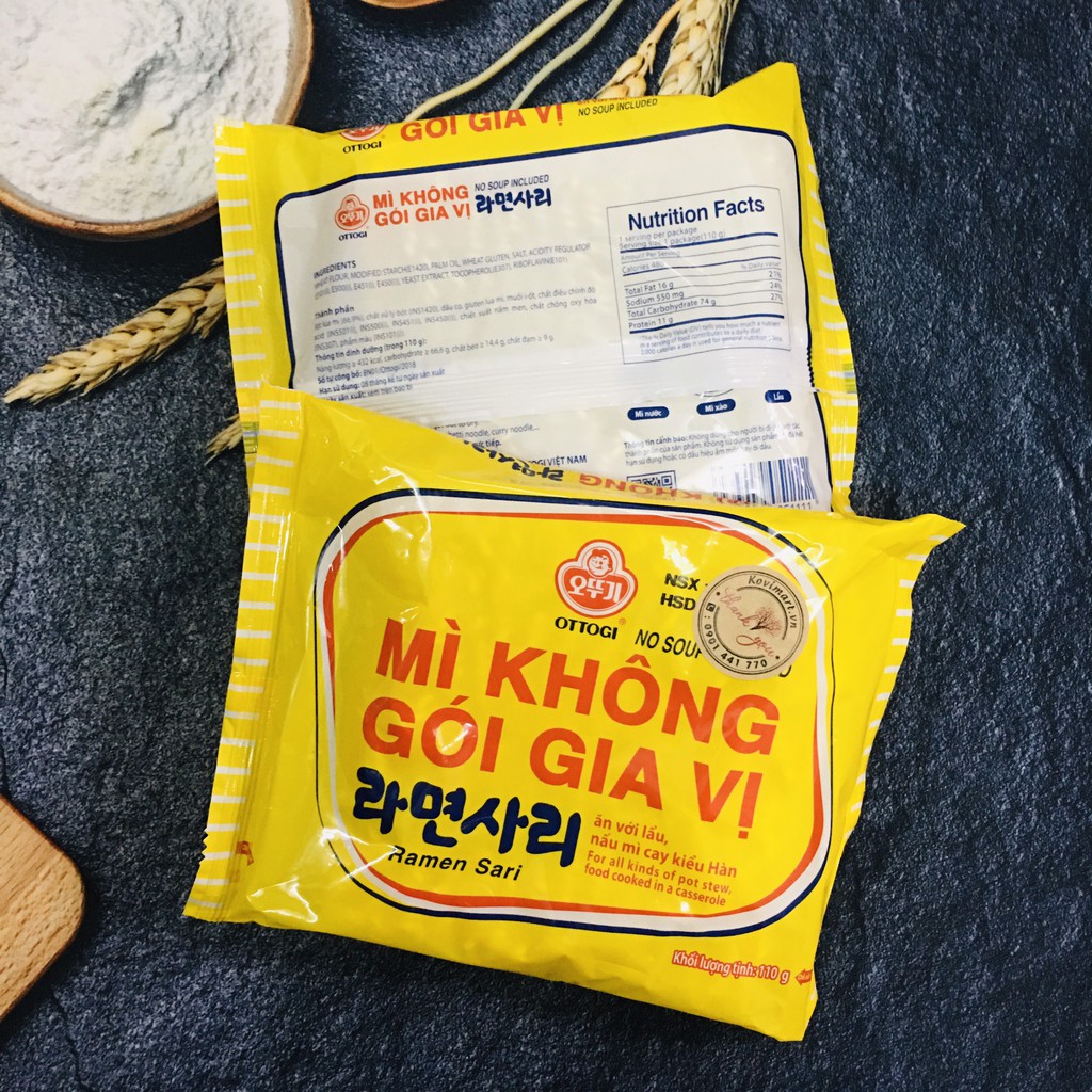 MÌ KHÔNG GIA VỊ OTTOGI GÓI 110G