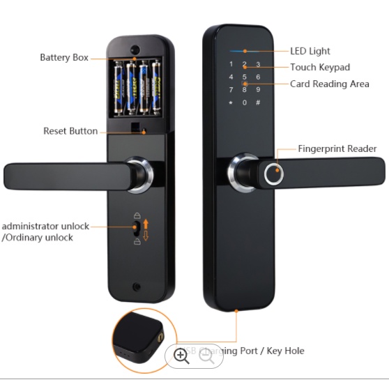 Khóa Cửa Thông minh S5 Wifi TUYA