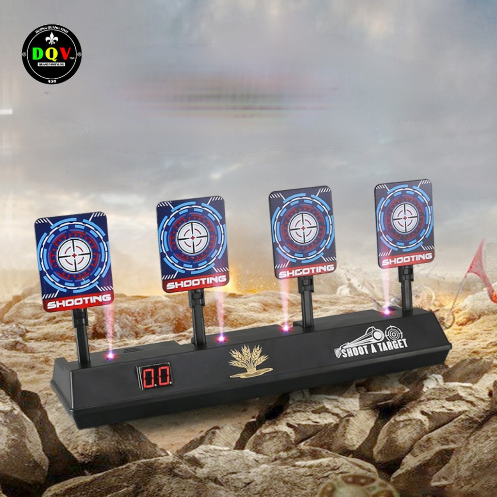 Bộ 4 BIA TẬP BẮN ĐIỆN TỬ - BIA TỰ ĐỘNG HỒI MỤC TIÊU CÓ TÍNH ĐIỂM