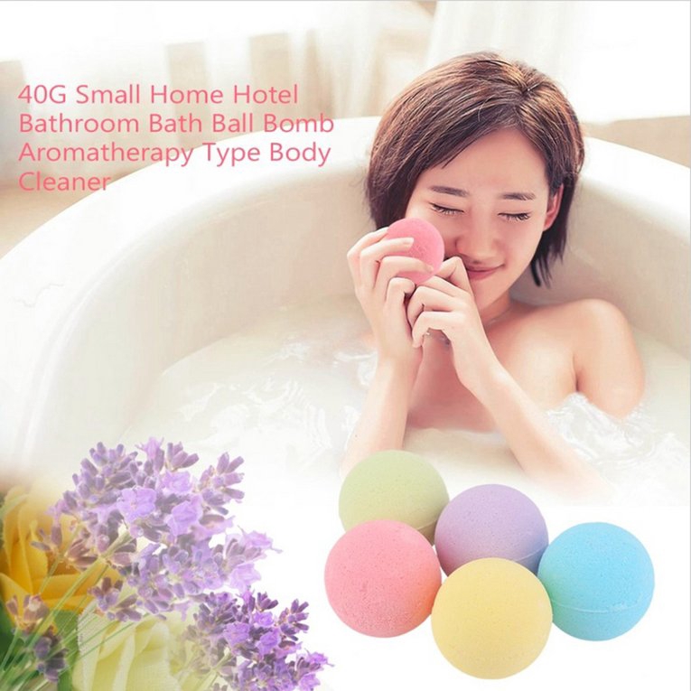 Bom tắm bốc khói 40g cỡ nhỏ tạo bong bóng cho nhà khách sạn phòng tắm SPA