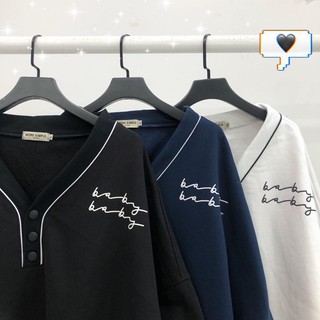 Áo sweater baby form rộng ulzzang