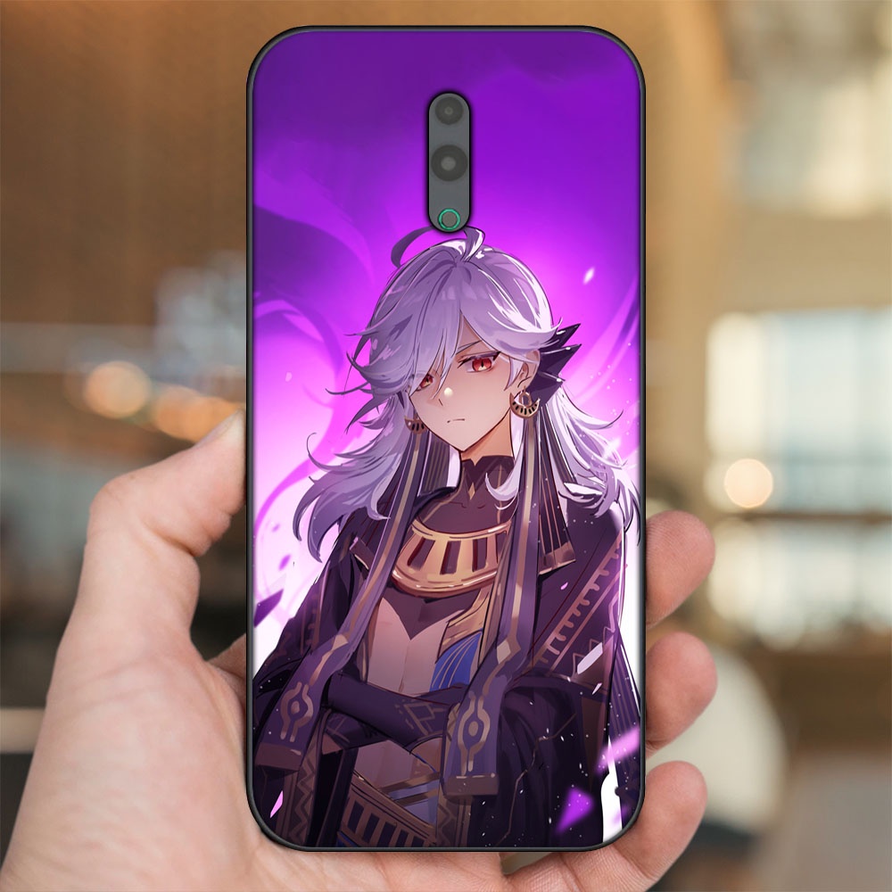 Ốp lưng Oppo Reno viền đen in hình Cyno Genshin Impact