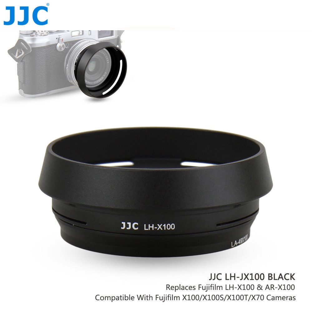 Loa che nắng ống kính máy ảnh JJC LH-X100/ AR-X100 kim loại 49mm cho Fuji Fujifilm X100V X100F X100T X100S X100 X70