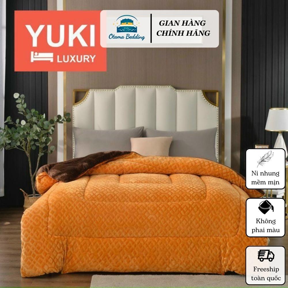 Chăn mền yuki nỉ nhung lông cừu trần bông 3 lớp siêu dày giữ nhiệt dùng cho mùa đông kích thước 2mx2m3 4kg Otama Bedding