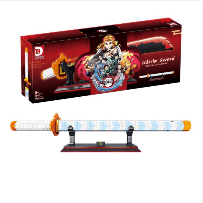 Đồ chơi lắp ghép xếp hình mô hình Thanh kiếm diệt quỷ KATANA Yaiba Kimetsu Model DK.1503 với 790 chi tiết