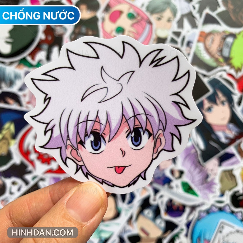 ANIME Sticker - Chủ đề Manga truyện tranh Nhật Bản - Chất liệu PVC chất lượng cao chống nước - Kích thước 4-8cm