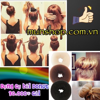 Dụng cụ búi tóc Donut size to - cục búi tóc