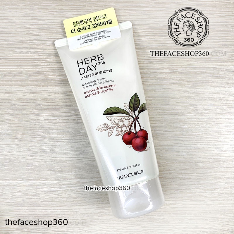 Kem tẩy trang Herb Day 365 Master Blending Cleansing Cream The Face Shop (170ml)