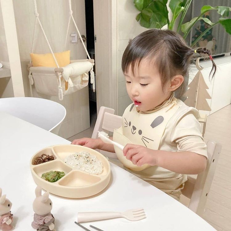 Khay ăn dặm chính hãng Bluemama Hàn Quốc